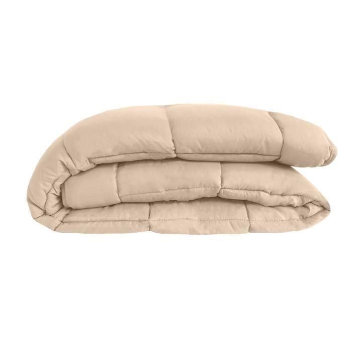 POYET MOTTE Edredón Microfibra 400g / m² CALGARY - 140 x 200 cm - Gris guijarro y gimgembre marrón 5 POYET MOTTE Edredón Microfibra 400g / m² CALGARY - 140 x 200 cm - Gris guijarro y gimgembre marrón 5