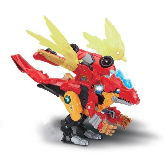 Vtech VTE3417765823657 - Switch & Go Dino Combo Dragorex, el Mega Dragón 2 en 1 - Juguete Transformable Multicolor 1