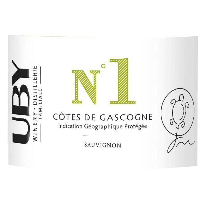 UBY N ° 1 Côtes de Gascogne Sauvignon Gros Manseng Vino Blanco 1