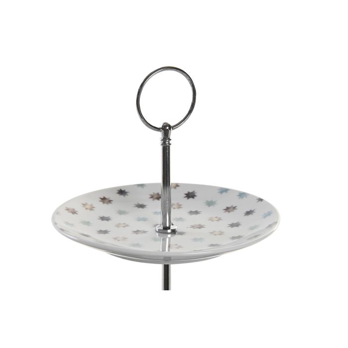 DKD Home Decor Frutero Urban Casablanca 2022 Porcelana Metal Multicolor 27 x 34 x 27 cm 3 Pisos 2