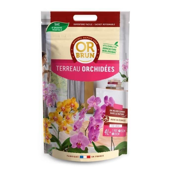 Orquídeas Marrón-Terreau Oro 4L 2