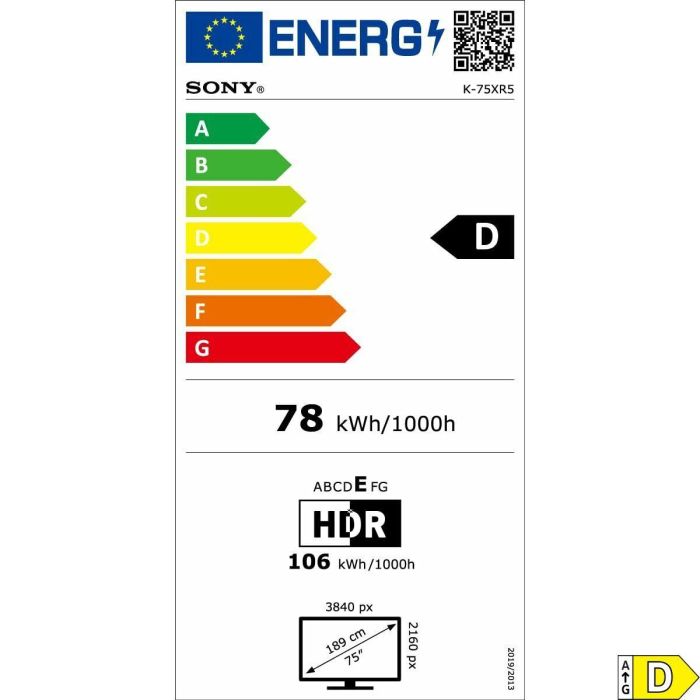 Smart TV Sony K75XR55BP 27