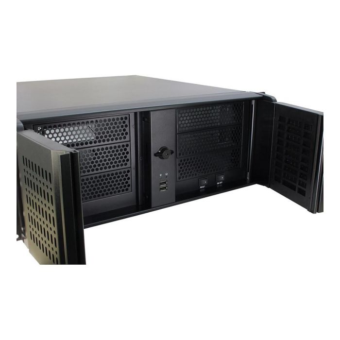 Inter-Tech 4U-IPC 4098-S Estante Servidor Negro ATX micro ATX Mini-ITX Acero 4U 5