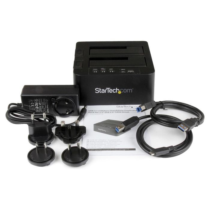 StarTech Duplicador Clonador Autónomo de Discos Duros o SSD SATA 2 Bahías USB 3.1 10Gbps Negro StarTech Duplicador Clonador Autónomo de Discos Duros o SSD SATA 2 Bahías USB 3.1 10Gbps Negro