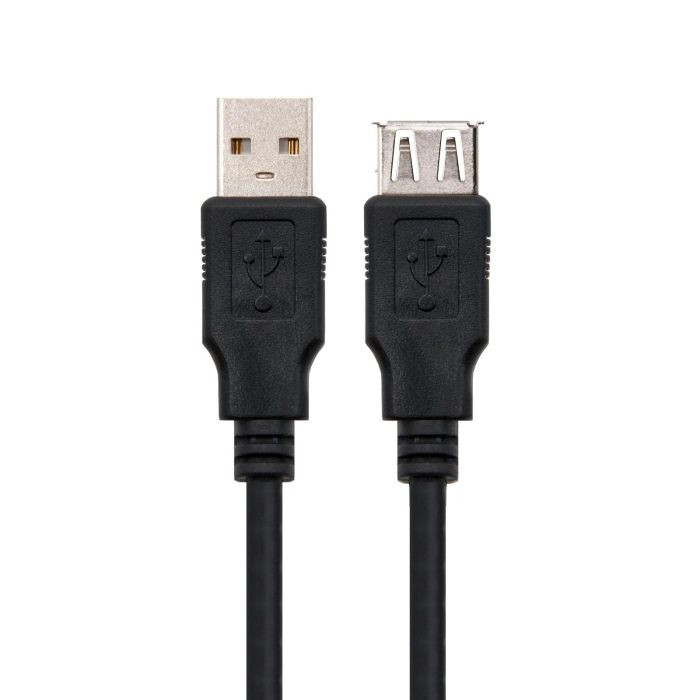 Nanocable Cable Alargador USB 2.0 Tipo A Negro 1.0m 1 Nanocable Cable Alargador USB 2.0 Tipo A Negro 1.0m 1