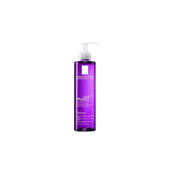 La Roche Posay MELA B3 Gel Micropeeling Clarificante Limpiador Facial Exfoliante Antimanchas Unifica Tono Piel Sensible y Todo Tipo 200 ml