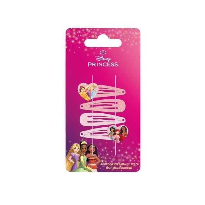 Accesorios pelo clips 4 piezas princess 6.5 x 12.5 x 0.1 cm