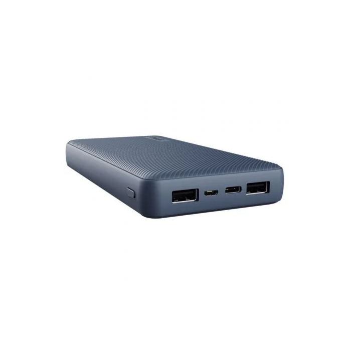 Trust Powerbank 20000mAh 15W Azul, Referencia 25026, Batería Externa de Alta Capacidad para Carga Rápida de Múltiples Dispositivos