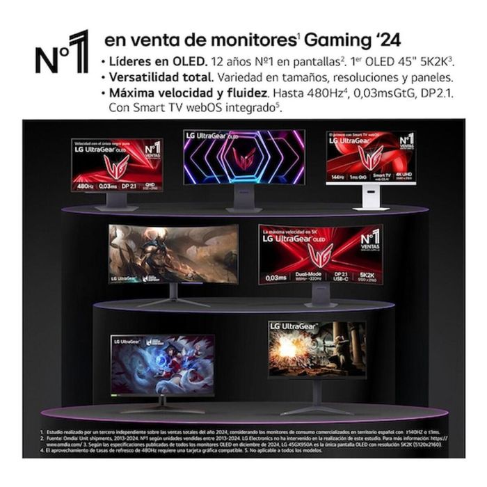 Monitor Gaming LG 27GX704A-B Quad HD 27" 18