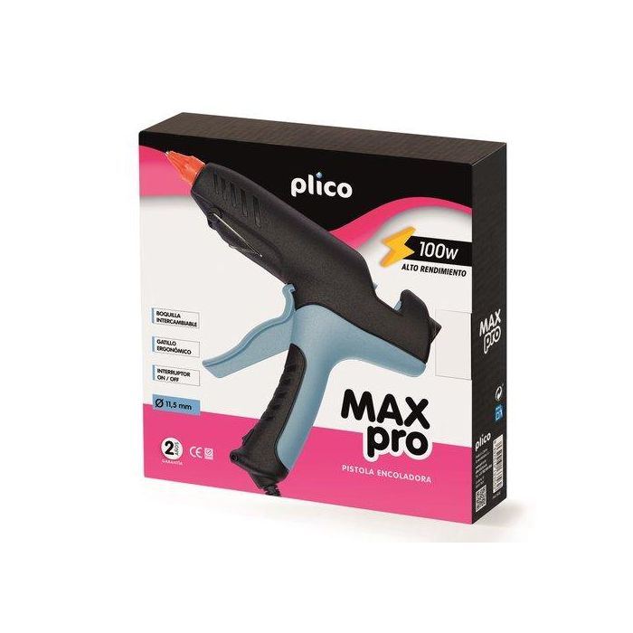 Pistola De Cola Termofusible Plico Max Pro 100W