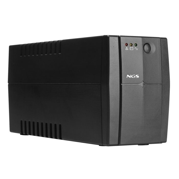NGS FORTRESS900V3 SAI Offline 600VA Torre con 2 Salidas y Función AVR para Protección contra Sobretensiones y Cortes de Energía
