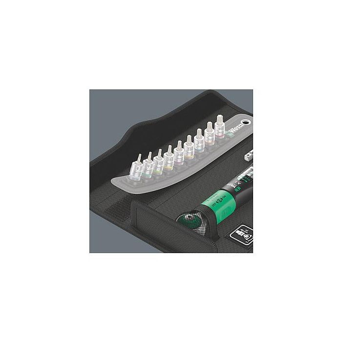 Wera Llave Dinamométrica de Clic Safe-Torque A 1 Set 1 1/4" 05075830001, Rango 2-12 Nm, Incluye 8 Puntas 8 Wera Llave Dinamométrica de Clic Safe-Torque A 1 Set 1 1/4" 05075830001, Rango 2-12 Nm, Incluye 8 Puntas 8