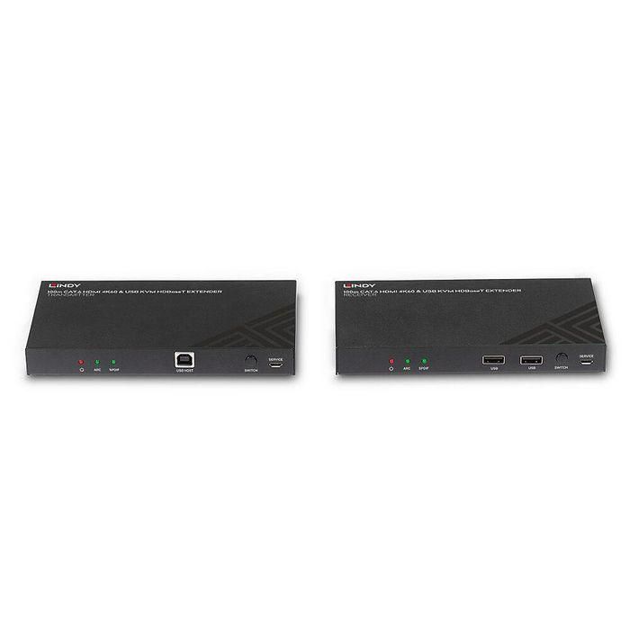 Lindy 100m Cat.6 HDMI 4K60, Audio, IR and RS-232 HDBaseT KVM Extender 1 Lindy 100m Cat.6 HDMI 4K60, Audio, IR and RS-232 HDBaseT KVM Extender 1