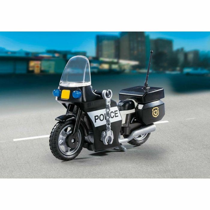 Playmobil PL5648 Maleta de Policía Motorista para Niño, 13 piezas, +4 años 10