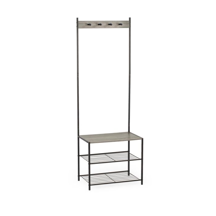 Estanteria/Perchero Metal-Madera Moblekit (3 Unidades) 2