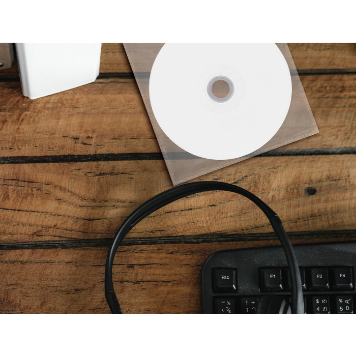 Q-connect Sobre para CD/DVD Polipropileno con Solapa - Pack 50 Unidades 5