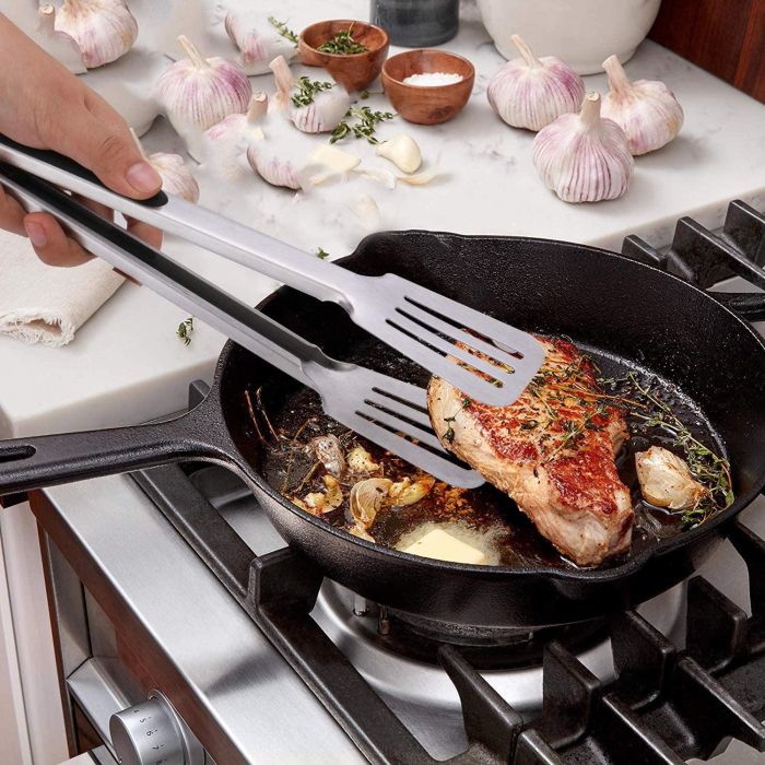Pinzas de cocina de acero Quttin 27 cm (18 Unidades) 7 Pinzas de cocina de acero Quttin 27 cm (18 Unidades) 7