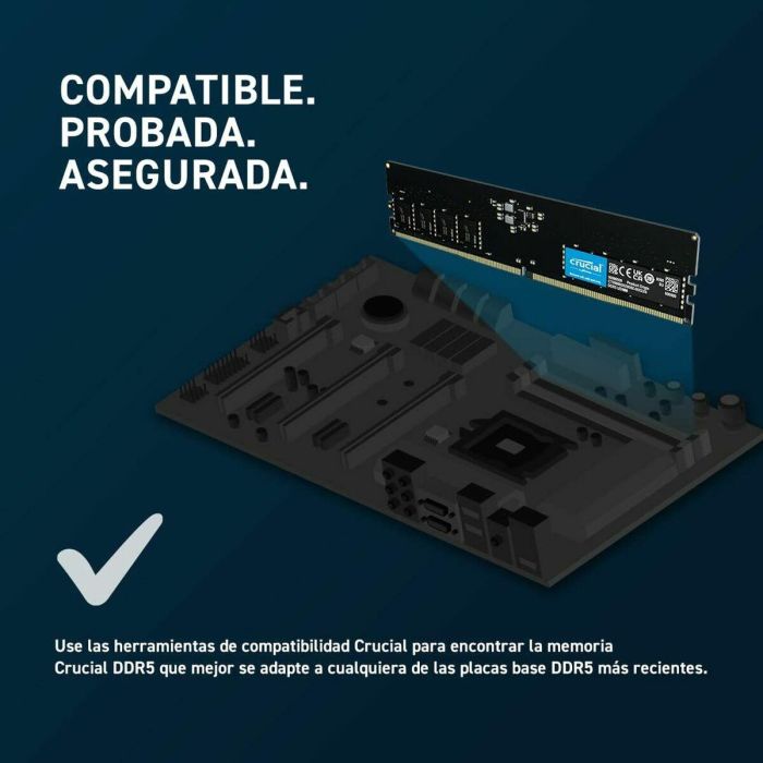 Memoria RAM Crucial CT2K16G48C40U5 DDR5 4800 MHz 32 GB CL40 6 Memoria RAM Crucial CT2K16G48C40U5 DDR5 4800 MHz 32 GB CL40 6
