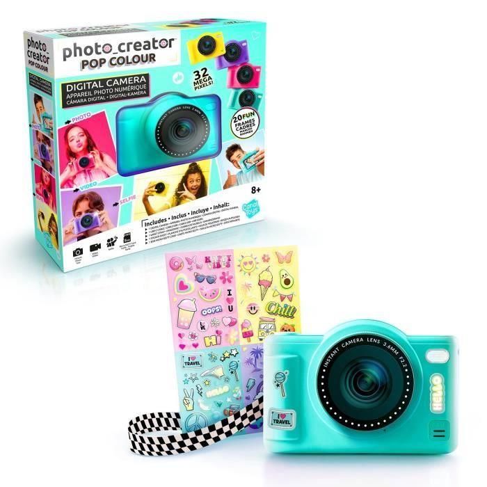 Canal Toys - Creador de Fotos - Cámara Digital Pop Color Verde - Con Tarjeta SD de 32GB incluida Canal Toys - Creador de Fotos - Cámara Digital Pop Color Verde - Con Tarjeta SD de 32GB incluida