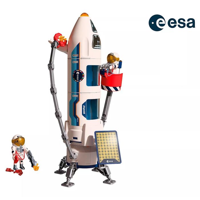 Playmobil - Cohete a Marte de la ESA 72011 Modular con Grúa y Astronautas, Set de Construcción y Juego Espacial para Niños +4 años 1