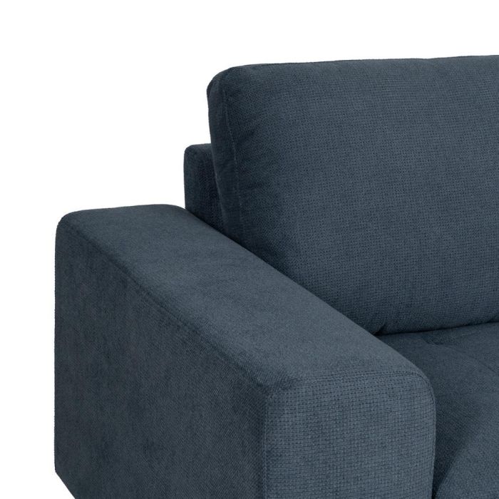 Sofá Chaise Longue Derecha Azul 266 X 222 X 80 cm