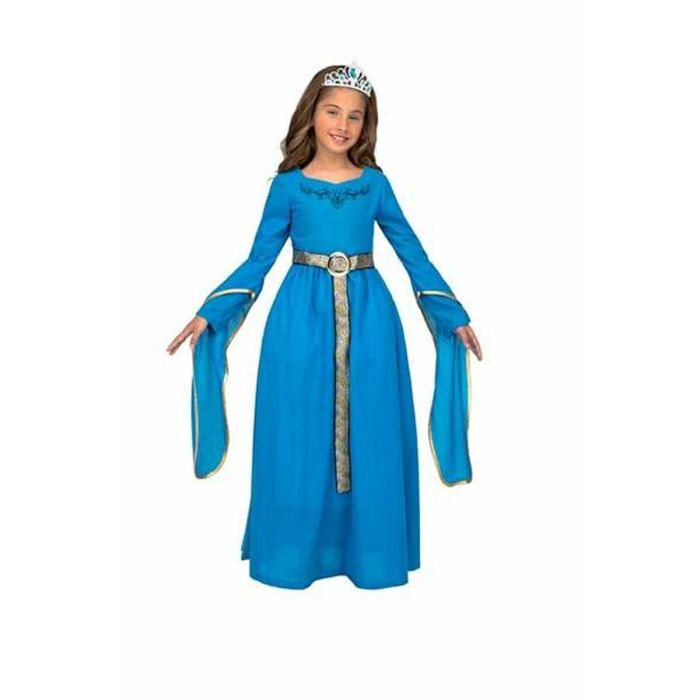 Disfraz princesa medieval azul talla 7-9 y 0 Disfraz princesa medieval azul talla 7-9 y 0