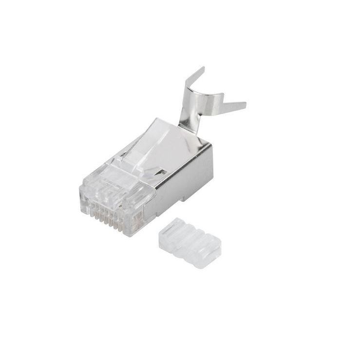 Digitus CAT 6A Conector Modular 8P8C Apantallado para Cable Rígido AWG 22-23 Digitus CAT 6A Conector Modular 8P8C Apantallado para Cable Rígido AWG 22-23
