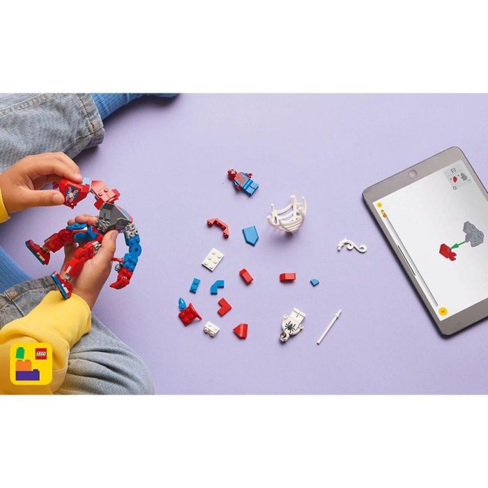 Lego Juego de Construcción Armadura Robótica de Spider-Man vs Anti-Venom Marvel para +6 años 6