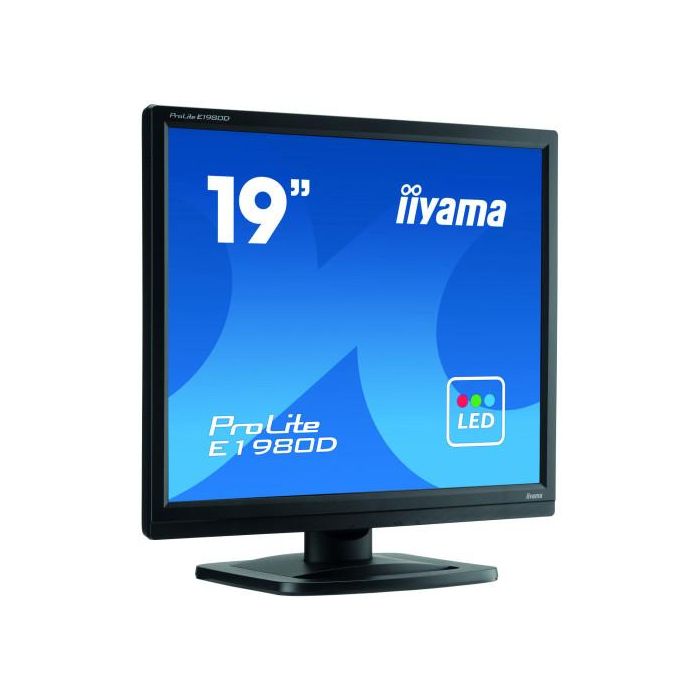 iiyama ProLite E1980D-B1 LED display 48,3 cm (19") 1280 x 1024 Pixeles XGA Negro 1