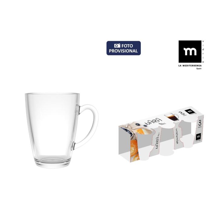 Set de 3 Tazas para Café Naira 90 cc - La Mediterranea (24 Cajas) Set de 3 Tazas para Café Naira 90 cc - La Mediterranea (24 Cajas)