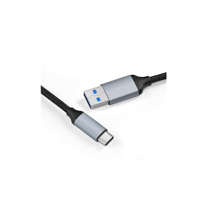 Elbe CA-0501-TC Cable USB Tipo-C a Tipo A 1 Metro Negro 1