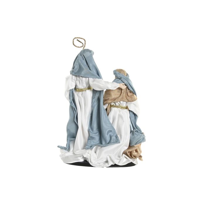 Nacimiento Navidad Moderna DKD Home Decor Azul Blanco 14 x 34 x 24 cm 3
