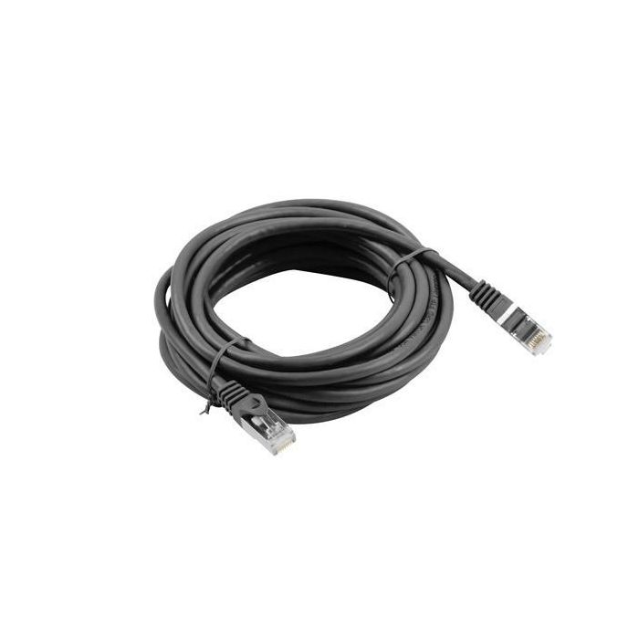 Lanberg PCF6-10CC-0500-BK Cable de Red Ethernet Cat6 de 5 Metros Negro con Blindaje F/UTP (FTP) y Conectores RJ-45 1 Lanberg PCF6-10CC-0500-BK Cable de Red Ethernet Cat6 de 5 Metros Negro con Blindaje F/UTP (FTP) y Conectores RJ-45 1