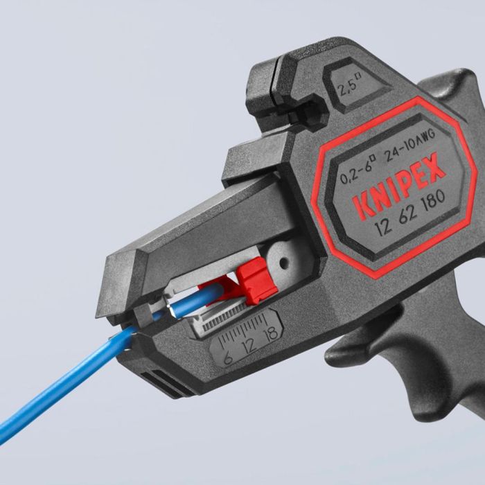 Knipex 1262180sb Alicate pelacables automático autoajustable 180x75x21mm para cables 0,2 a 6 mm² 7 Knipex 1262180sb Alicate pelacables automático autoajustable 180x75x21mm para cables 0,2 a 6 mm² 7