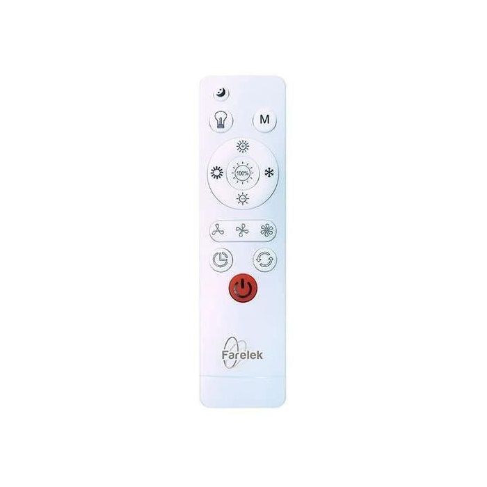Corona de luz de aire - Ventilador de techo blanco Ø40cm 95W con corona de iluminación LED 3 Corona de luz de aire - Ventilador de techo blanco Ø40cm 95W con corona de iluminación LED 3