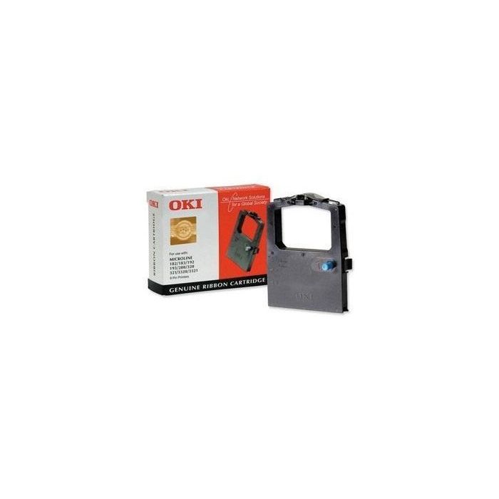 OKI Black Nylon Ribbon, 9pin 1000sh f 100-300 OKI Black Nylon Ribbon, 9pin 1000sh f 100-300