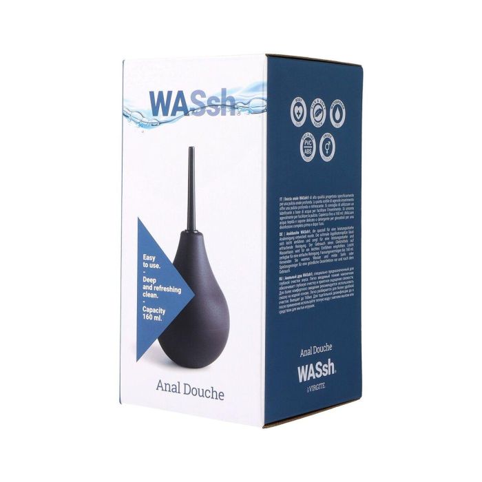 Lavativa Con Tapón Anal Expandible Virgite Negro 160 ml 4 Lavativa Con Tapón Anal Expandible Virgite Negro 160 ml 4