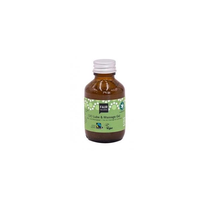 FAIR SQUARED Lubricante Íntimo y Gel Masaje con Té Verde y CBD 100 ml - Fórmula Vegana Base Agua para Vulva Sensible