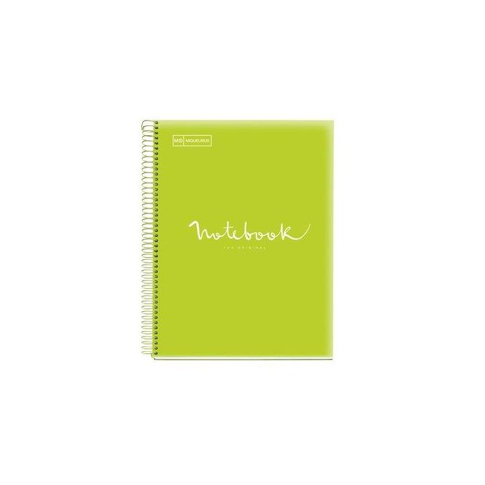 Bloc Miquelrius Emotions Notebook 8 Micro.Tapa Pp A4 160H 90G Cuadric.5X5 Lima 5 unidades