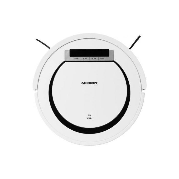 ROBOT ASPIRADOR MEDION MD 18600 - AUTONOMÍA 90 MINUTOS - DEPOSITO POLVO 0.3L - BAT. 2600MAH - FILTRO HEPA 1