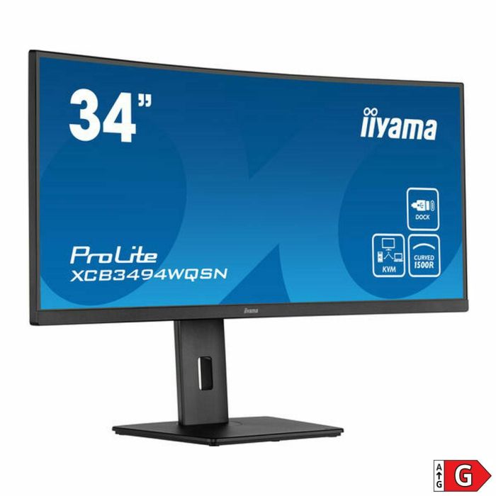 Iiyama XCB3494WQSN-B5 Monitor Curvo PC 34 pulgadas UWQHD, 120Hz, 0.4ms, Panel VA, HDMI, DP, USB, KVM, USB-C Docking 5 Iiyama XCB3494WQSN-B5 Monitor Curvo PC 34 pulgadas UWQHD, 120Hz, 0.4ms, Panel VA, HDMI, DP, USB, KVM, USB-C Docking 5