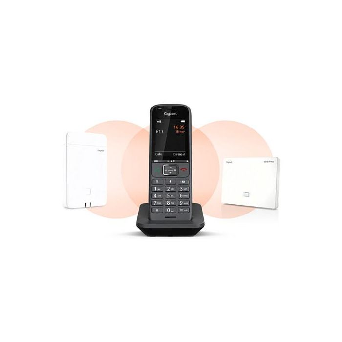Gigaset S700H Pro Teléfono DECT Inalámbrico con Altavoz, Identificador de Llamadas y Pantalla TFT a Color, Antracita