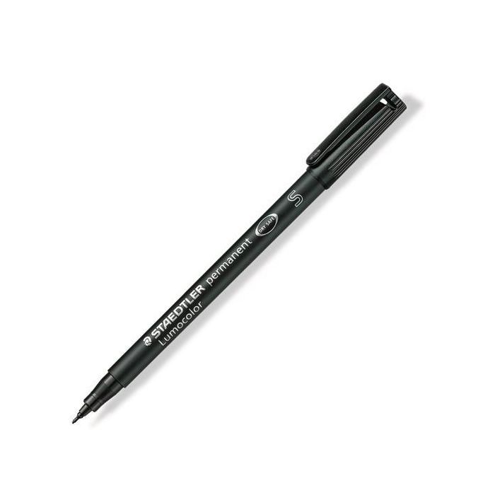 Staedtler Rotulador Permanente Lumocolor 313-9 S, Punta Súper Fina, Negro (10 Unidades) (10 Unidades)