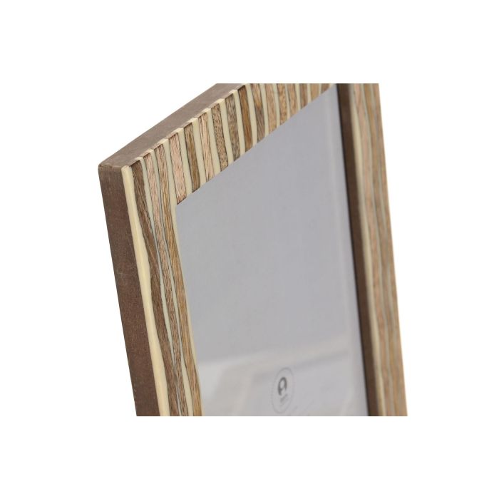 DKD Home Decor Marco de Foto 15x20 Moderno Natural Mango y Cristal (4 Unidades) 1.8 x 24 x 19 cm 1