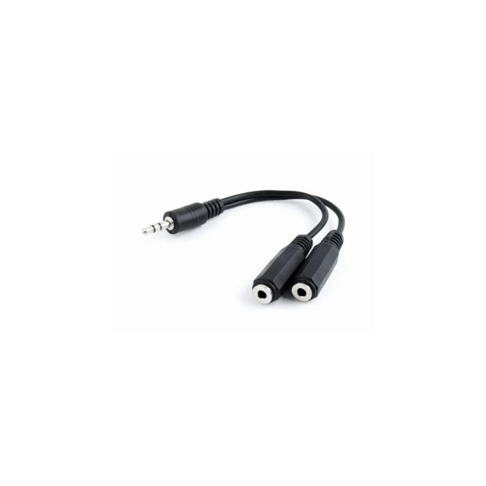 GEMBIRD Cable Divisor de Audio de 3.5 mm (3.5mm) - Conector TRS Macho a 2 Hembras para Auriculares y Altavoces