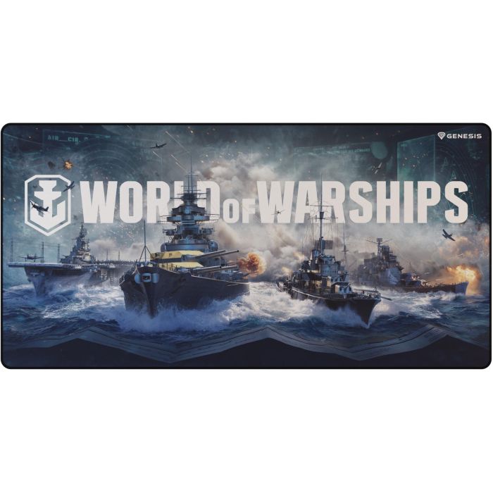Genesis Alfombrilla de Ratón CARBON 500 "WOWS ARMADA" XXL (900mm x 450mm) para Gaming