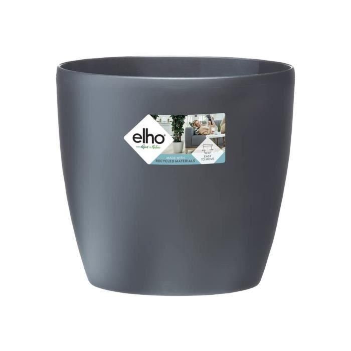 Elho ELH8711904072858 Maceta redonda Bruselas Wheels 40 Negro, 39 cm diámetro x 37 cm alto, para interior, 100% reciclada 1 Elho ELH8711904072858 Maceta redonda Bruselas Wheels 40 Negro, 39 cm diámetro x 37 cm alto, para interior, 100% reciclada 1