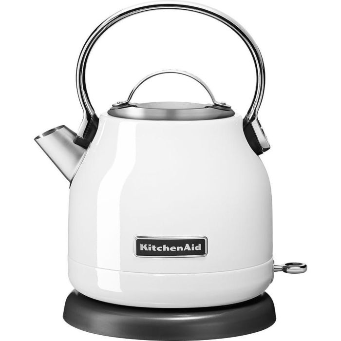 KitchenAid 5KEK1222EWH Hervidor de agua eléctrico 1.25L 2200W Blanco Aluminio/Acero Inoxidable, Sin Cables