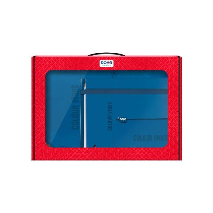 Maletin Regalo Dohe Colour Vibes (Mochila + Carpebloc + Portatodo Triple) Azul