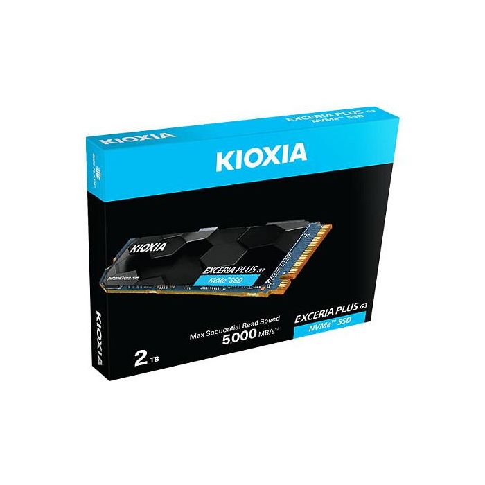 KIOXIA EXCERIA PLUS G3 SSD M.2 NVMe PCIe 4.0 x4 1TB, 5000 MB/s Lectura, 3900 MB/s Escritura